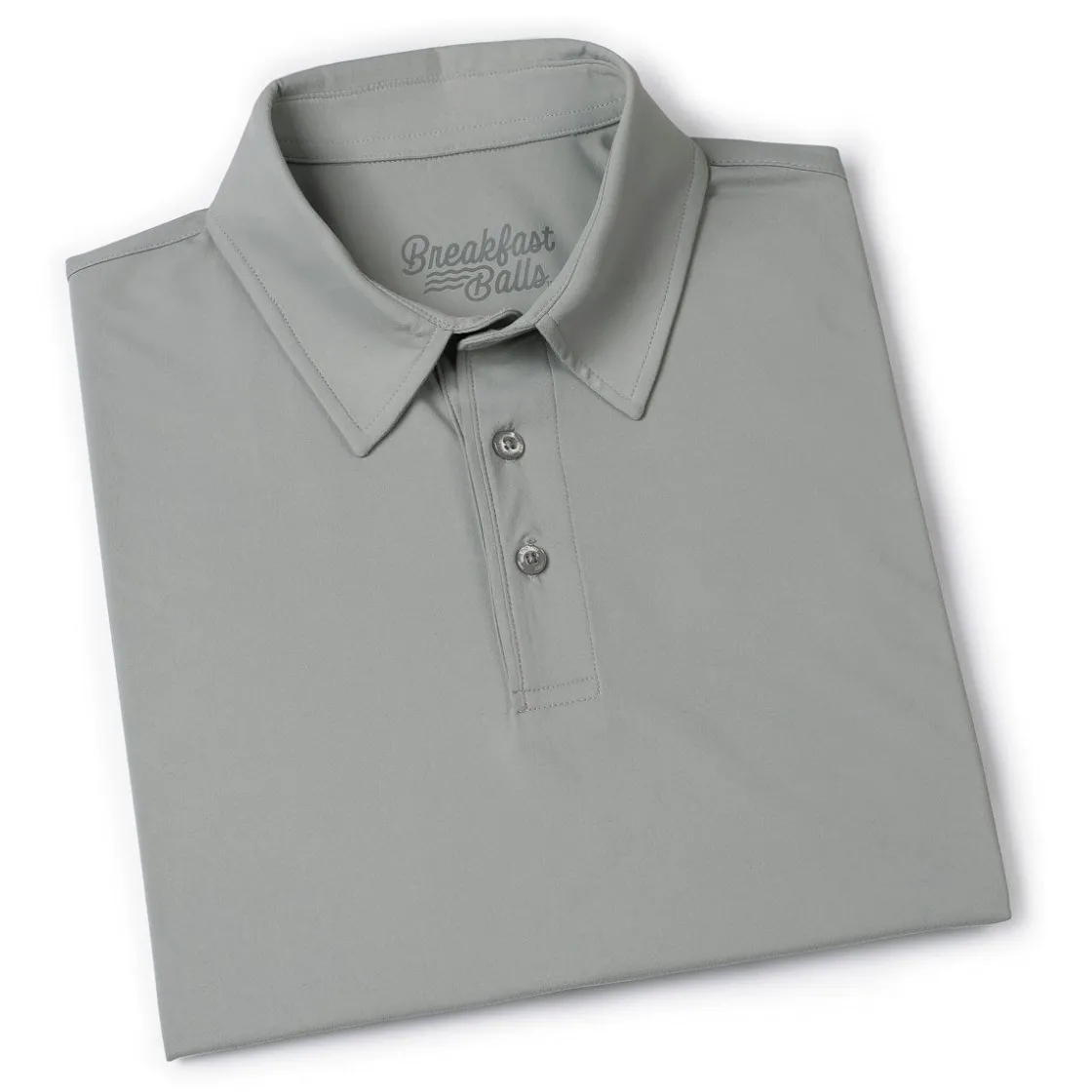 Polos|Basics|Breakfast Balls Limestone – Commuter Short Sleeve Polo