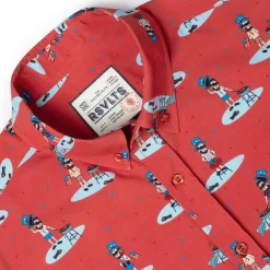 Short Sleeve Shirts|Americana|RSVLTS Lincoln Dogs – KUNUFLEX Short Sleeve Shirt