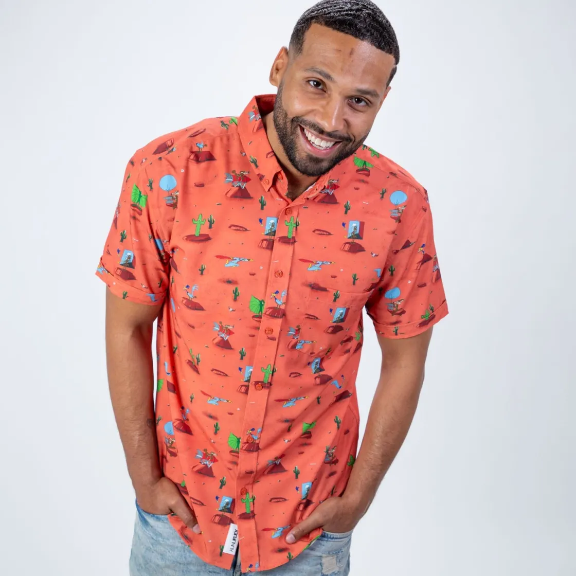 Paging Mr. Morrow|Looney Tunes|Looney Tunes "Canyon Chase" – KUNUFLEX Short Sleeve Shirt