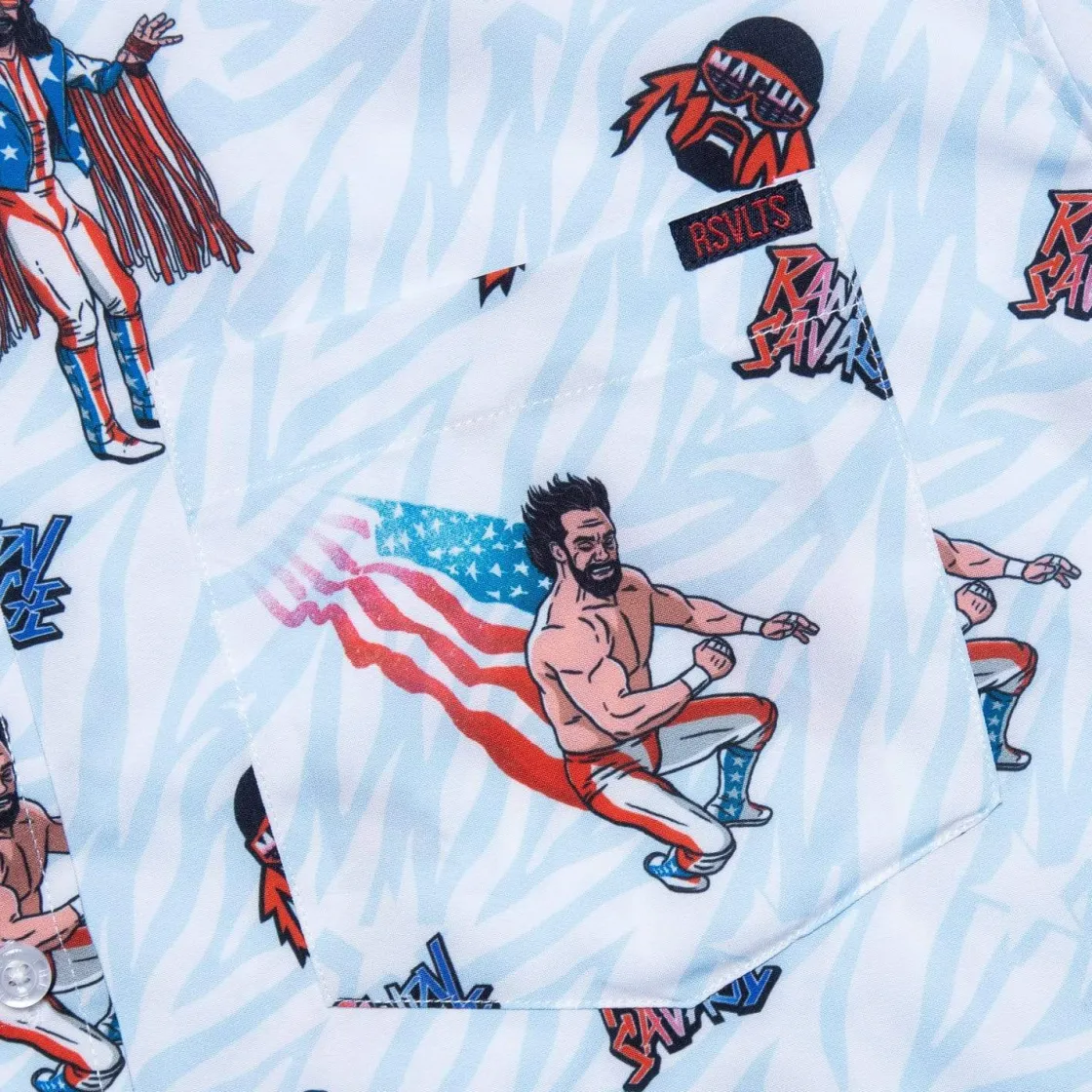 Greatest Hits|Wwe|WWE Macho Man USA – KUNUFLEX Short Sleeve Shirt