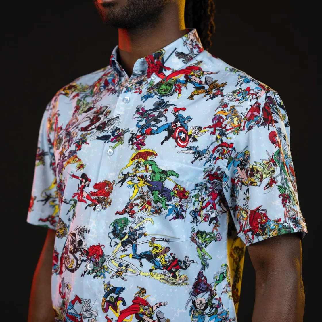 Marvel|Marvel|Marvel 85th Anniversary "There Goes My Hero" – KUNUFLEX Short Sleeve Shirt