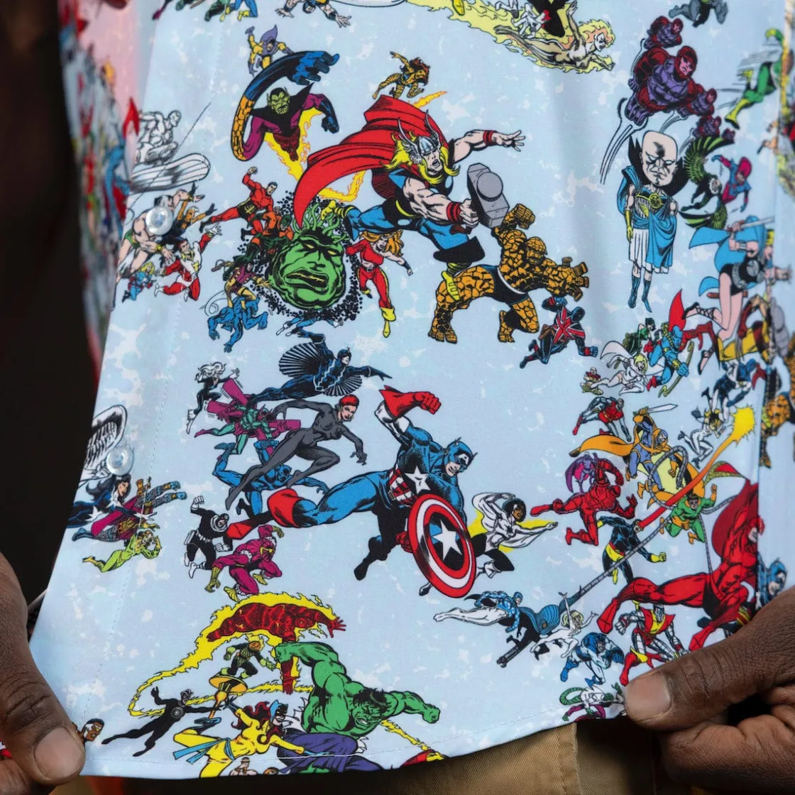 Marvel|Marvel|Marvel 85th Anniversary "There Goes My Hero" – KUNUFLEX Short Sleeve Shirt