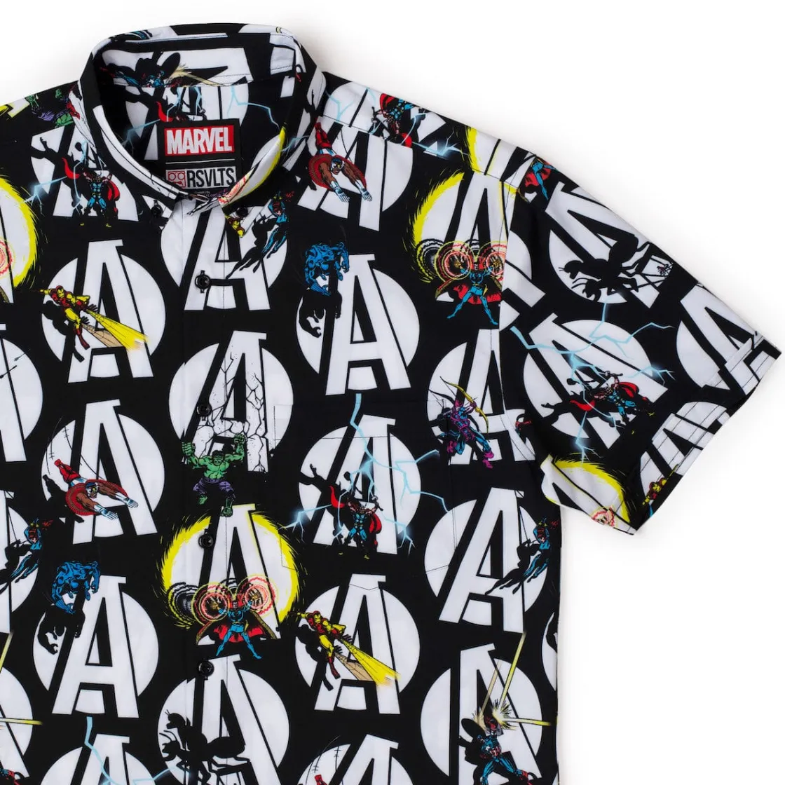 Avengers|Marvel|Marvel 's Avengers “A Is for Avengers” – KUNUFLEX Short Sleeve Shirt