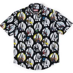 Avengers|Marvel|Marvel 's Avengers “A Is for Avengers” – KUNUFLEX Short Sleeve Shirt