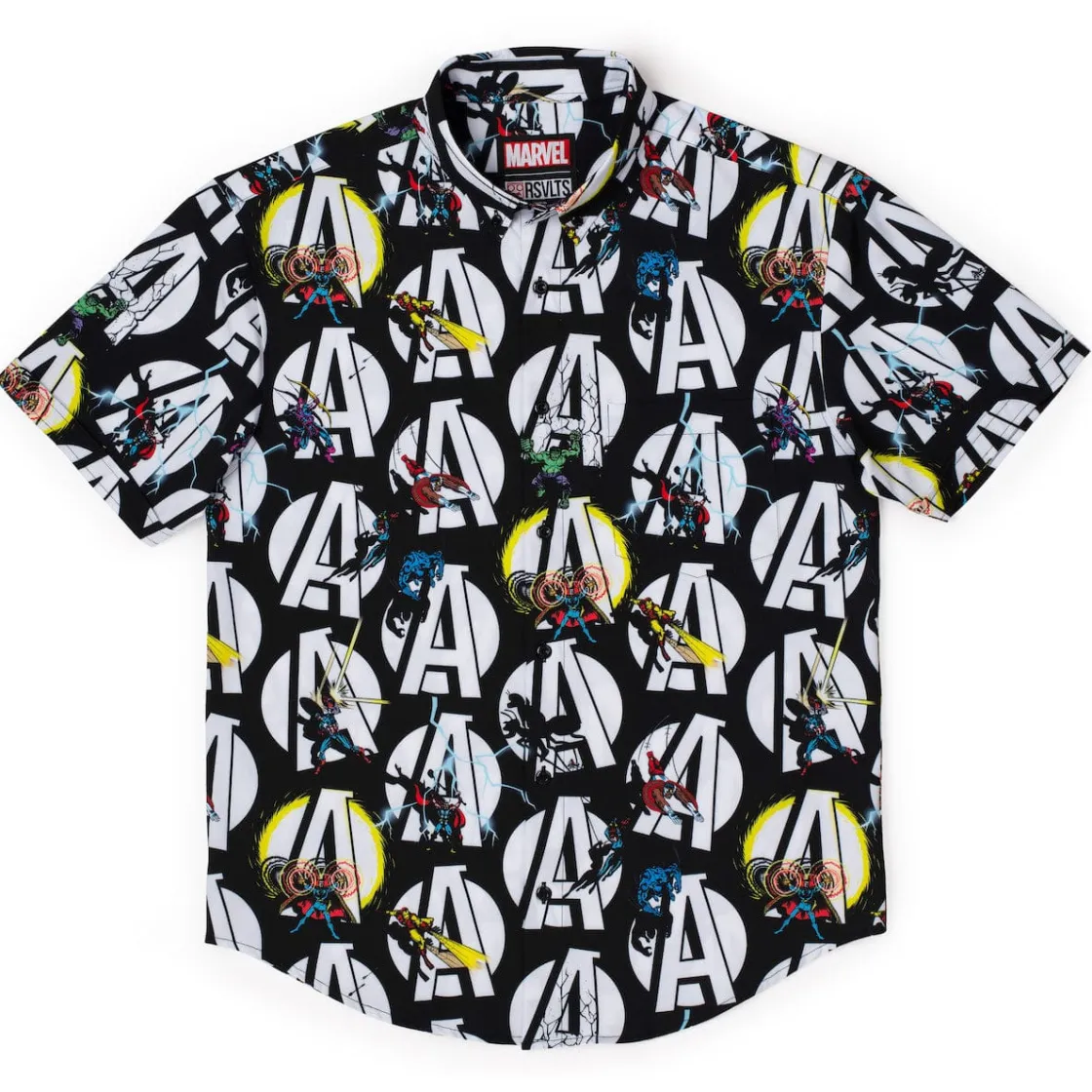 Avengers|Marvel|Marvel 's Avengers “A Is for Avengers” – KUNUFLEX Short Sleeve Shirt