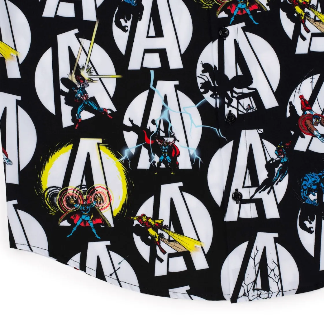 Avengers|Marvel|Marvel 's Avengers “A Is for Avengers” – KUNUFLEX Short Sleeve Shirt
