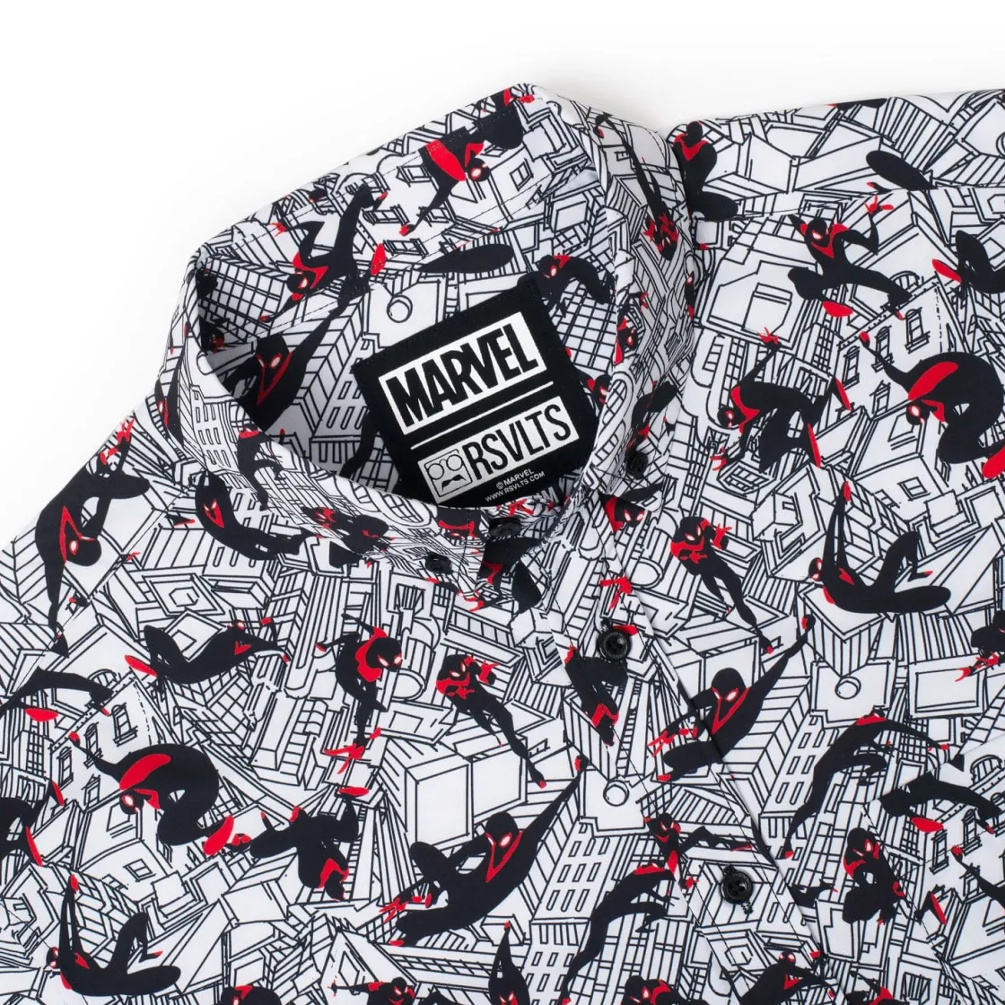 Spider-man|Paging Mr. Morrow|Marvel Miles Morales "City Slinger" – KUNUFLEX Short Sleeve Shirt