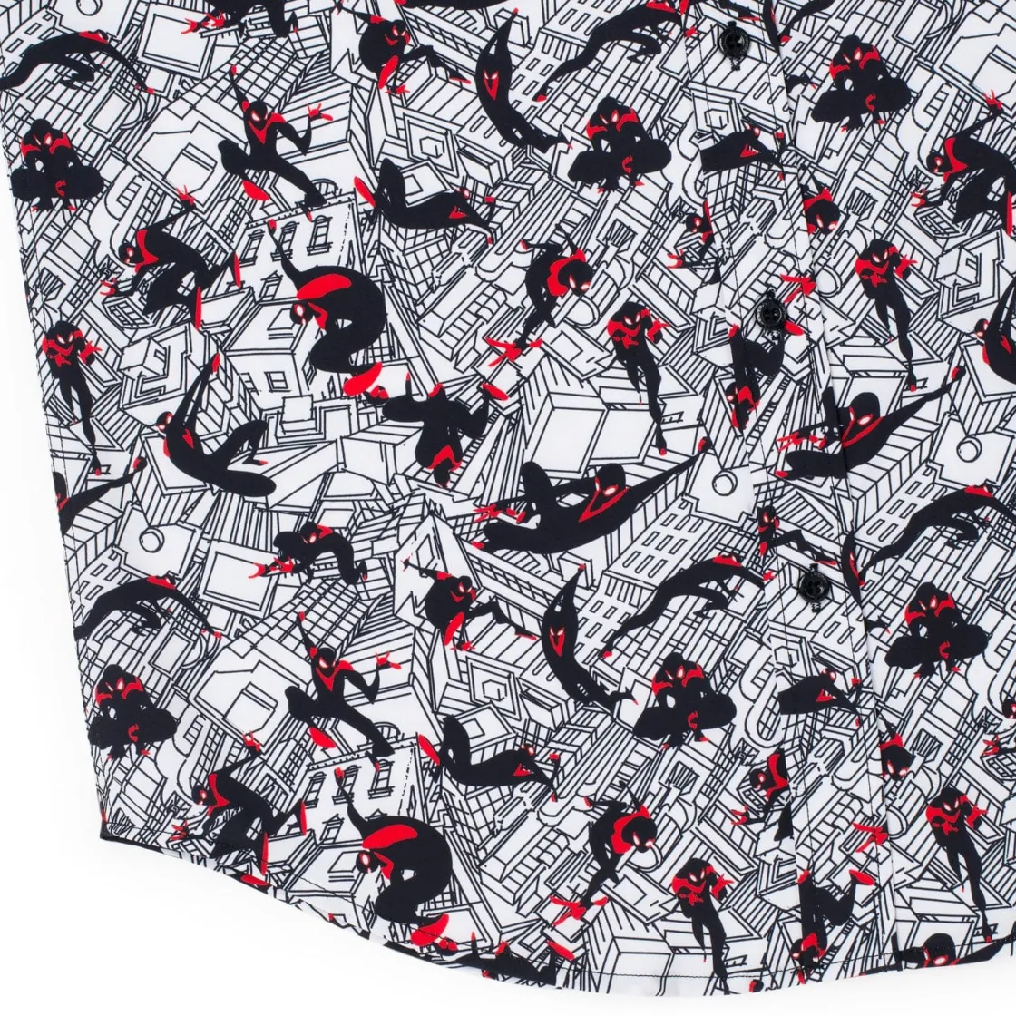 Spider-man|Paging Mr. Morrow|Marvel Miles Morales "City Slinger" – KUNUFLEX Short Sleeve Shirt