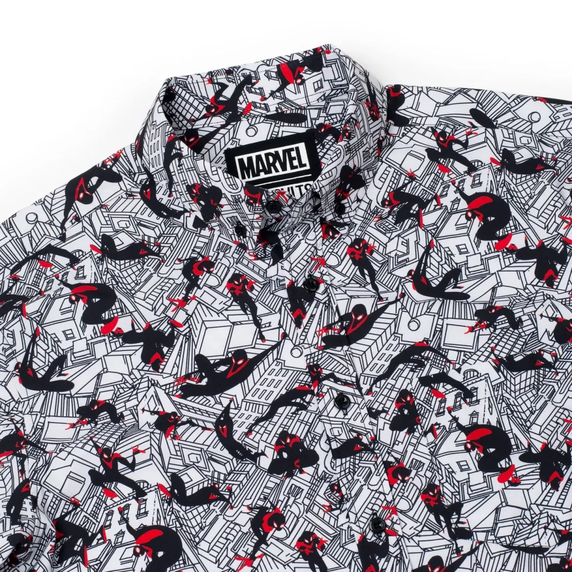 Spider-man|Paging Mr. Morrow|Marvel Miles Morales "City Slinger" – KUNUFLEX Short Sleeve Shirt
