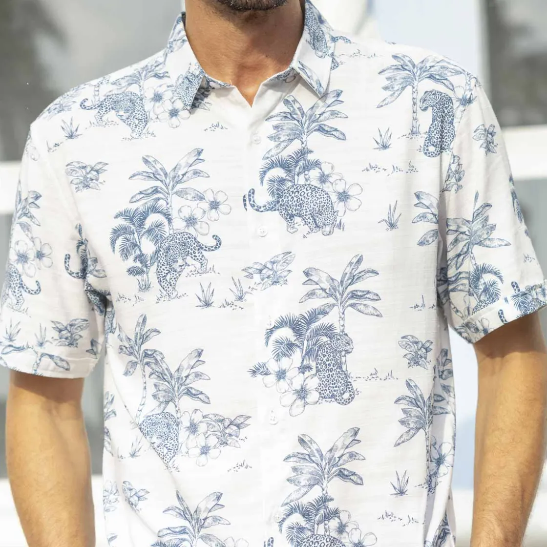 Short Sleeve Shirts|Bamboo|RSVLTS Moves Like Jaguar – Bamboo Short Sleeve Shirt
