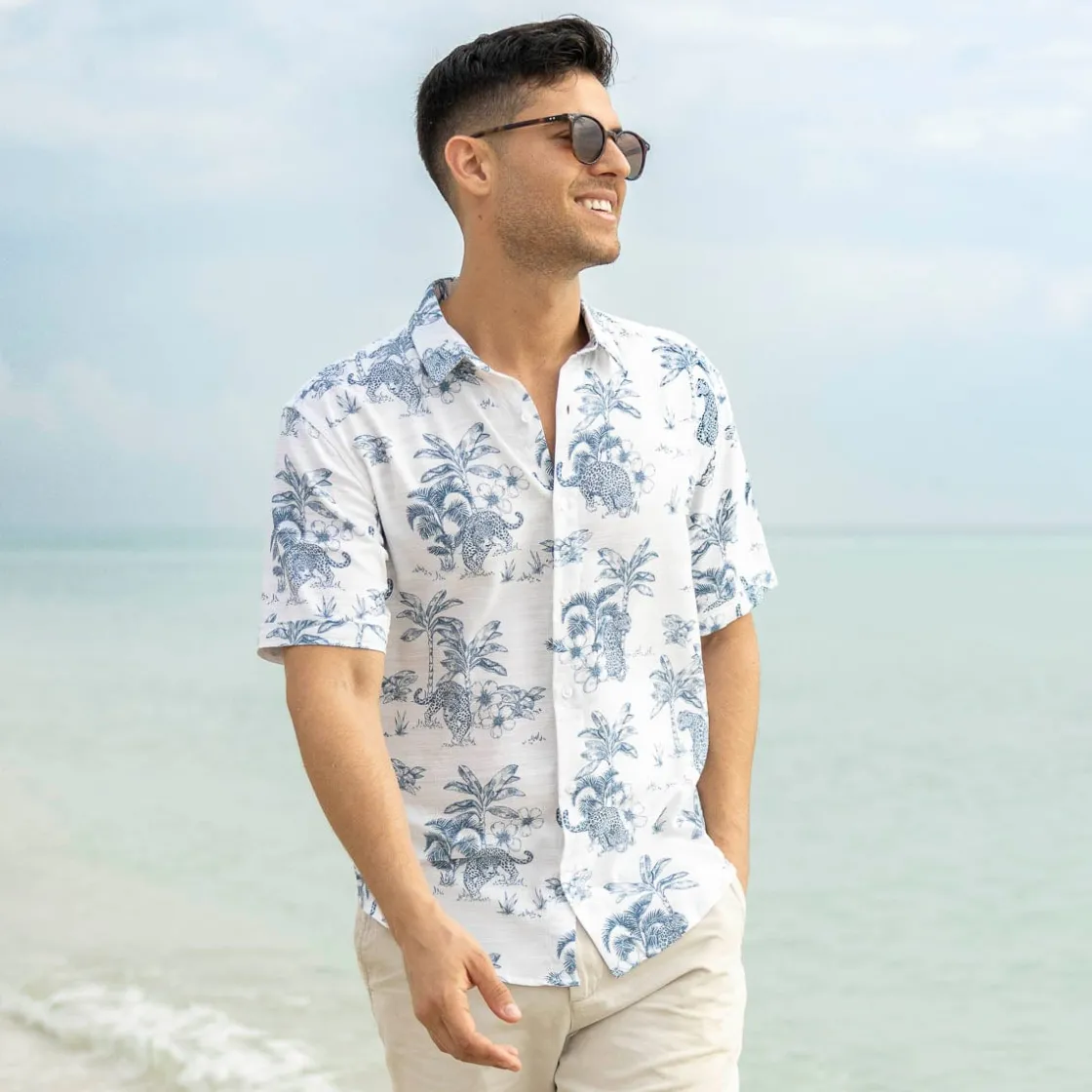 Short Sleeve Shirts|Bamboo|RSVLTS Moves Like Jaguar – Bamboo Short Sleeve Shirt