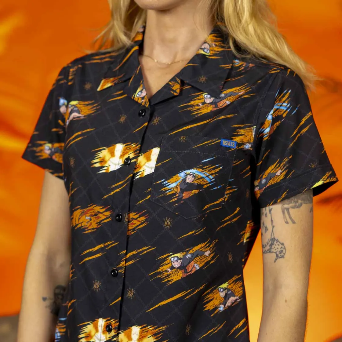 Naruto Shippuden|Anime|Naruto SHIPPUDEN "Nine-Tailed Fox" – Women's KUNUFLEX Short Sleeve Shirt