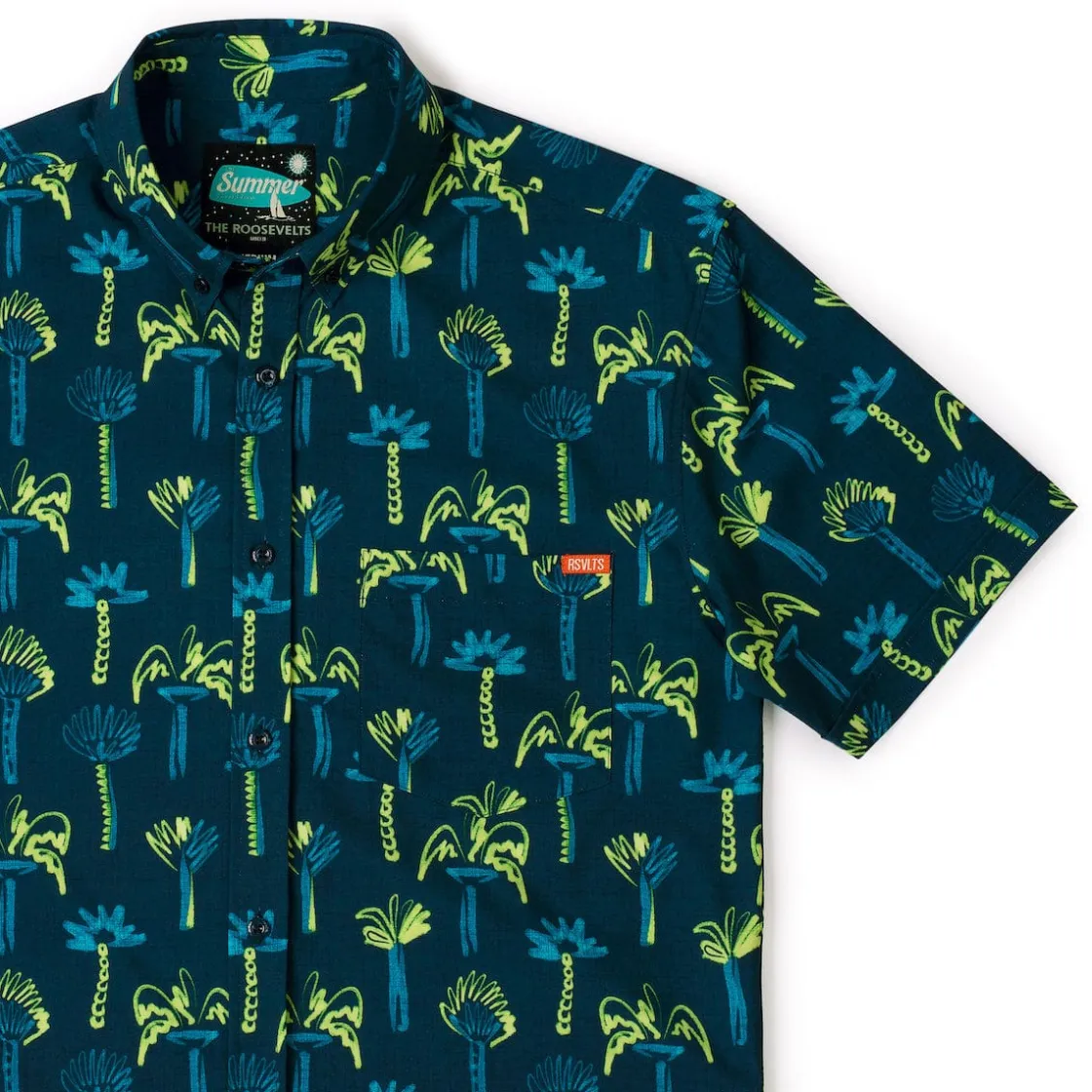 Short Sleeve Shirts|Short Sleeves|RSVLTS Neon Palmies – KUNUFLEX Short Sleeve Shirt