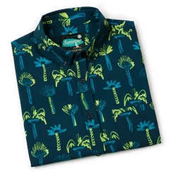 Short Sleeve Shirts|Short Sleeves|RSVLTS Neon Palmies – KUNUFLEX Short Sleeve Shirt