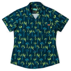 Short Sleeve Shirts|Rsvlts|RSVLTS Neon Palmies – Women's KUNUFLEX Short Sleeve Shirt
