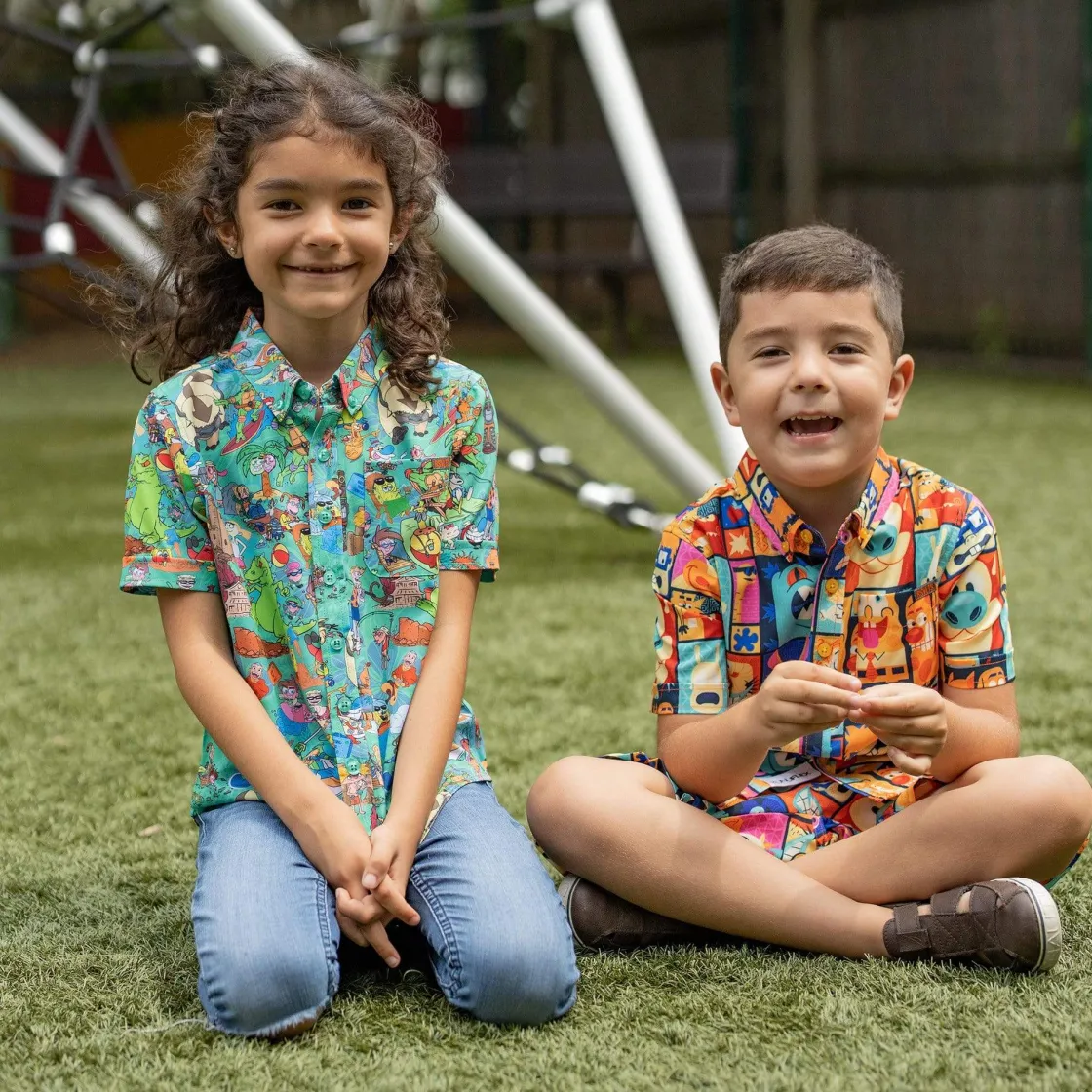 Tiki|Nickelodeon|Nickelodeon "Tiki Toons" Youth – Hybrid Shorts