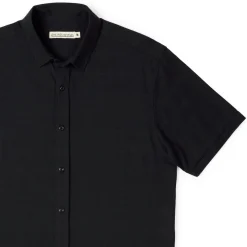Short Sleeve Shirts|Matching Sets|RSVLTS Obsidian Black – Bamboo Short Sleeve Shirt