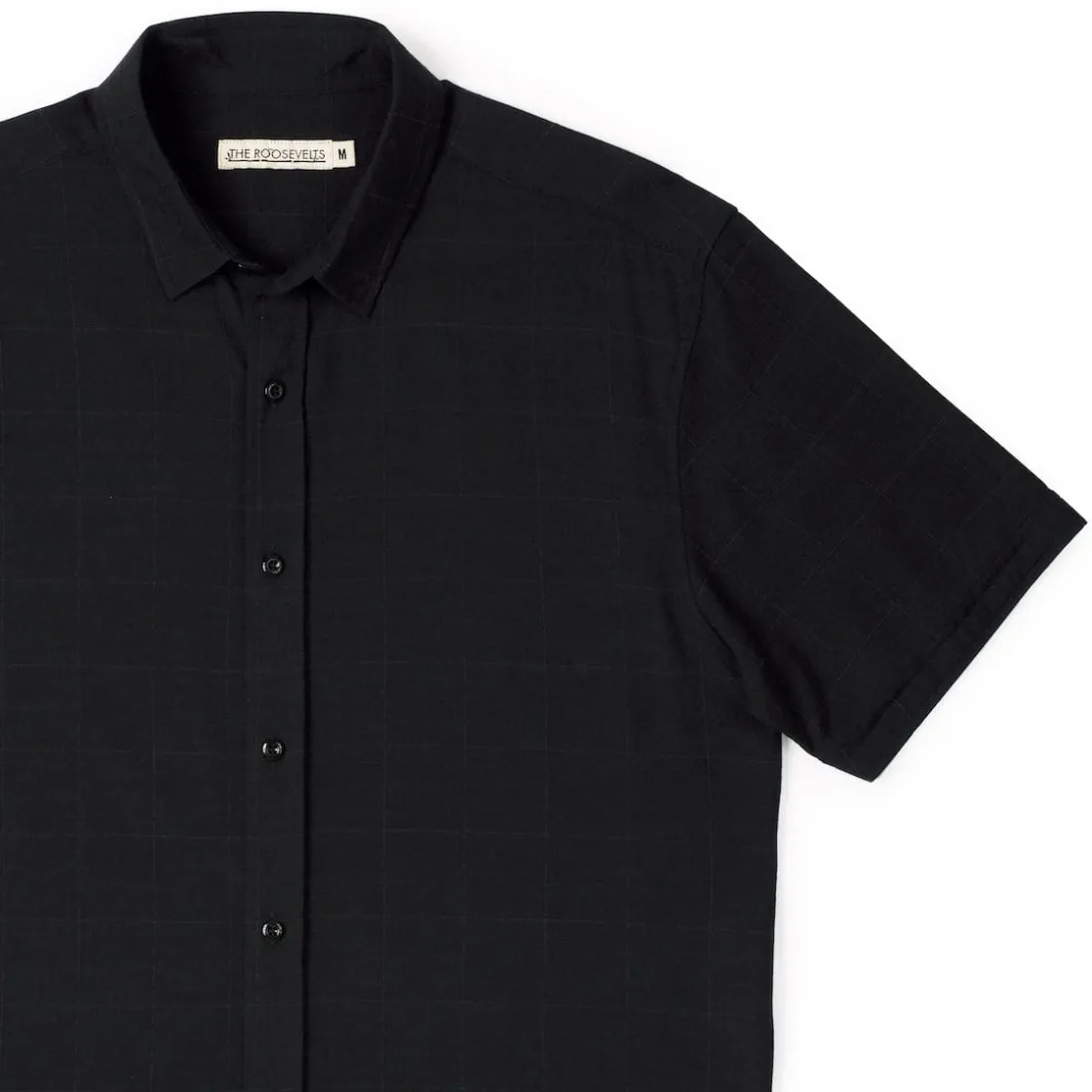 Short Sleeve Shirts|Matching Sets|RSVLTS Obsidian Black – Bamboo Short Sleeve Shirt