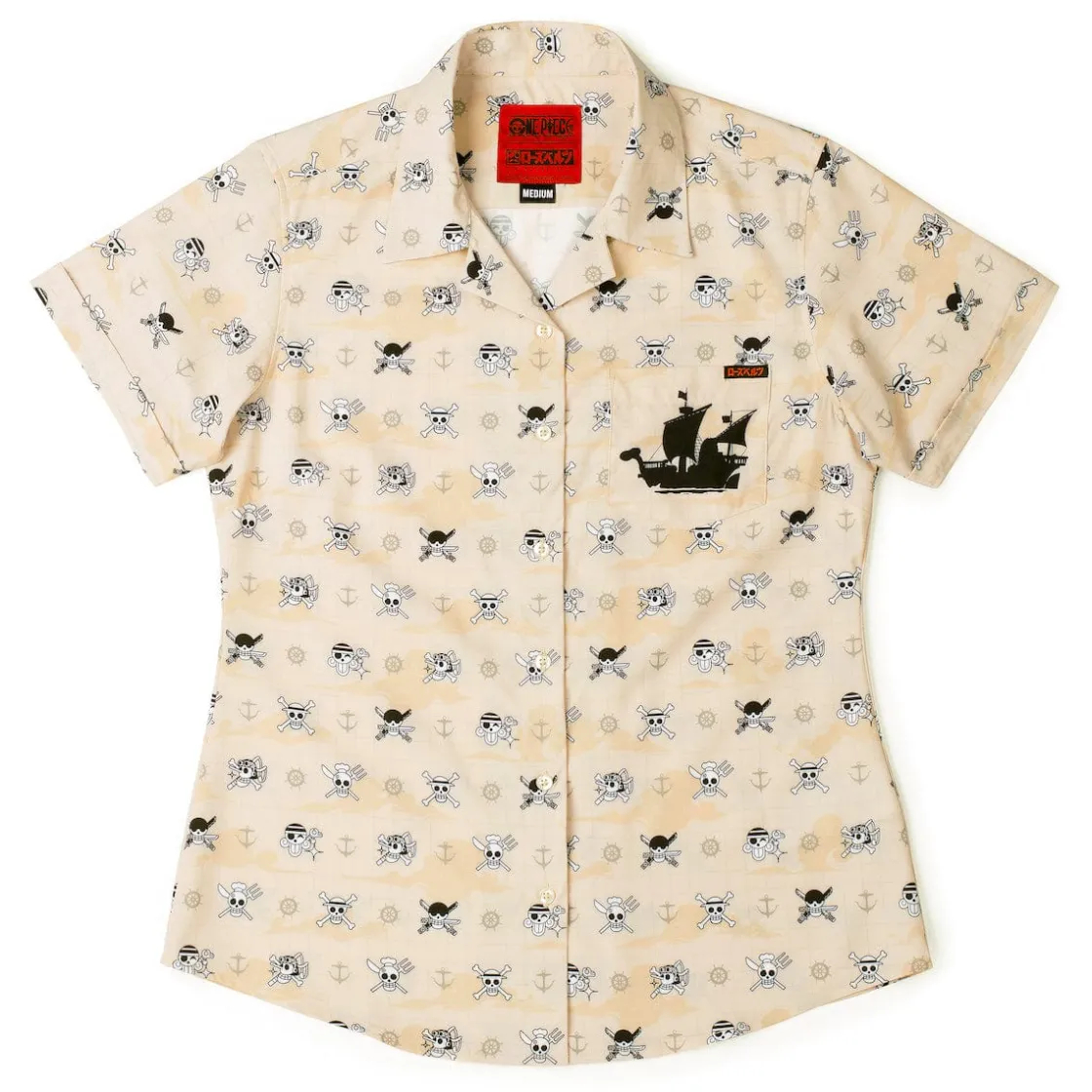 Anime|One Piece|One Piece "From the East Blue" – Women's KUNUFLEX Short Sleeve Shirt