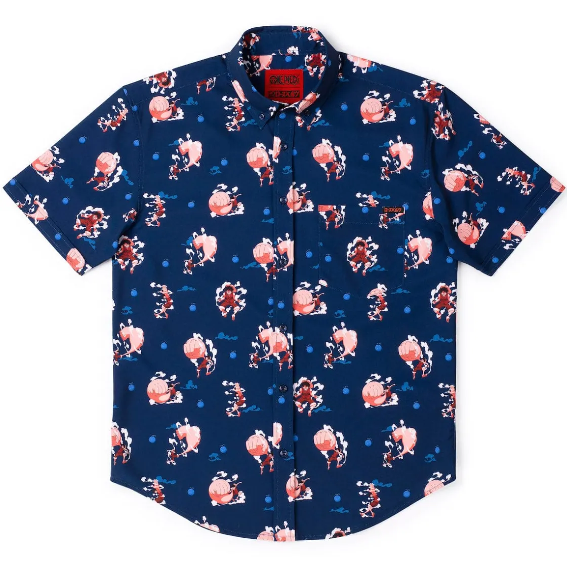 Short Sleeves|One Piece|One Piece "Gear Second" – KUNUFLEX Short Sleeve Shirt