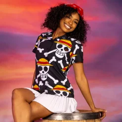 Anime|One Piece|One Piece "Our Mark" – Women KUNUFLEX Short Sleeve Shirt
