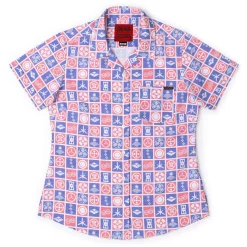 Anime|One Piece|One Piece "Stamps of the Sea" – Women's KUNUFLEX Short Sleeve Shirt