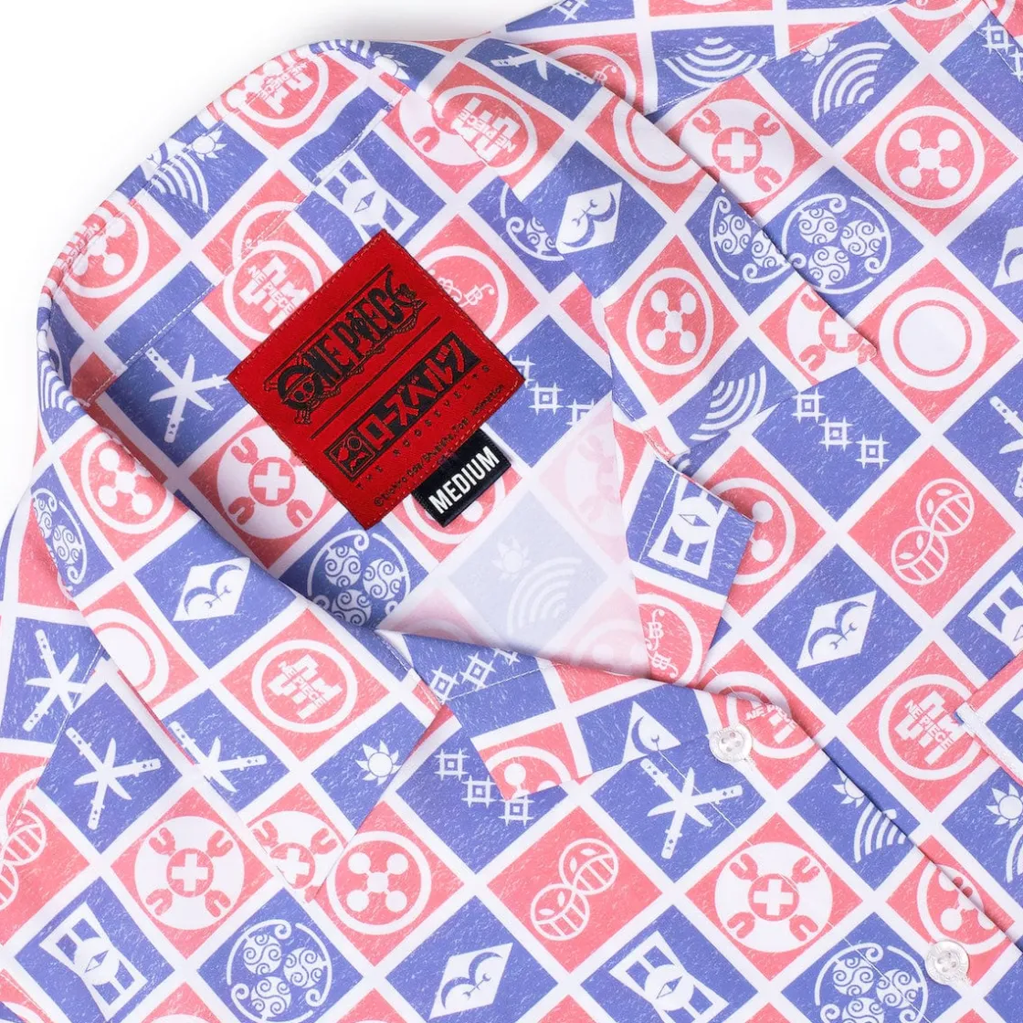 Anime|One Piece|One Piece "Stamps of the Sea" – Women's KUNUFLEX Short Sleeve Shirt