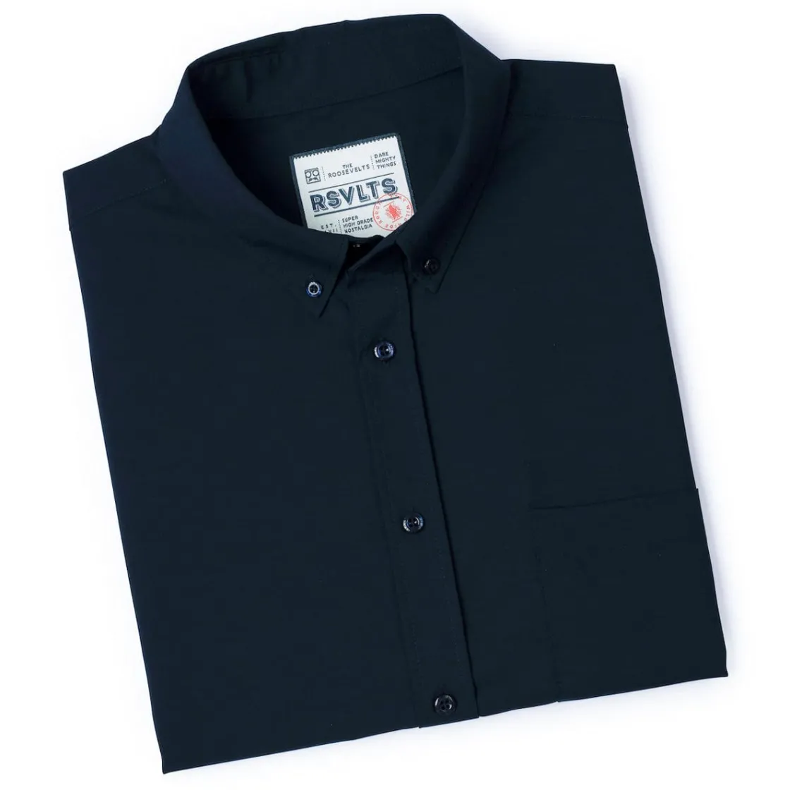 Short Sleeve Shirts|Short Sleeves|RSVLTS Overture Midnight Blue – KUNUFLEX Short Sleeve Shirt
