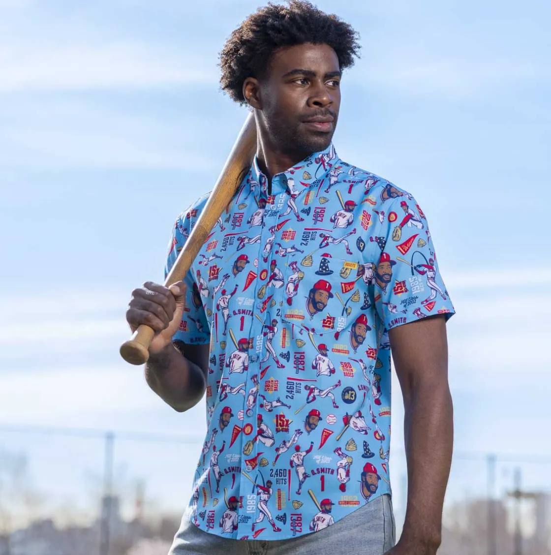 Baseball Hall Of Fame|Baseball|National Baseball Hall of Fame Ozzie Smith" The Wizard" – KUNUFLEX Short Sleeve Shirt