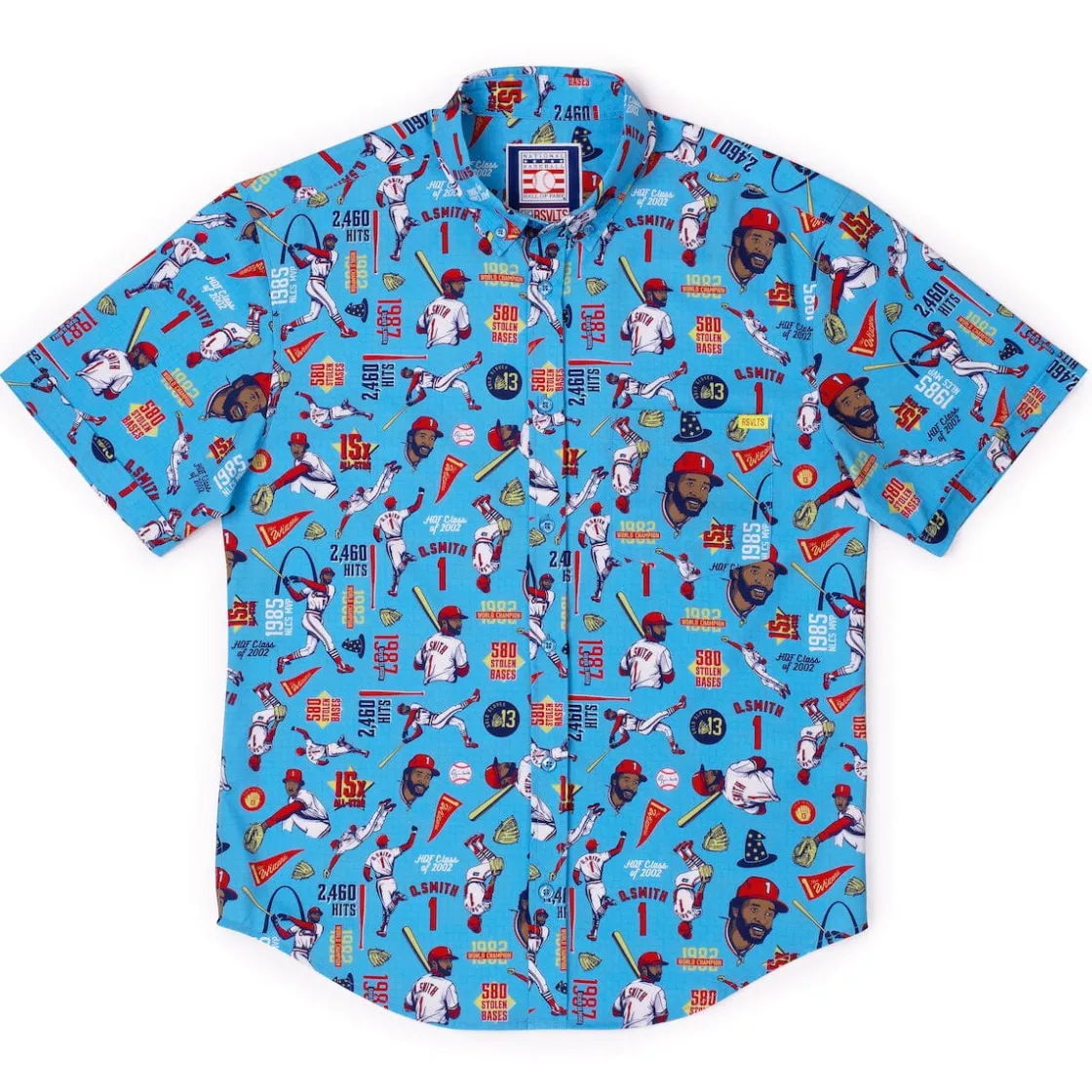 Baseball Hall Of Fame|Baseball|National Baseball Hall of Fame Ozzie Smith" The Wizard" – KUNUFLEX Short Sleeve Shirt