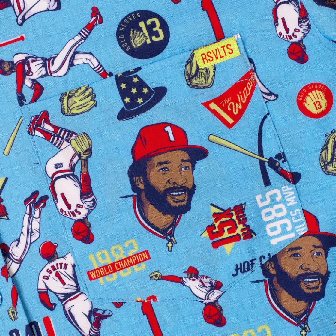 Baseball Hall Of Fame|Baseball|National Baseball Hall of Fame Ozzie Smith" The Wizard" – KUNUFLEX Short Sleeve Shirt
