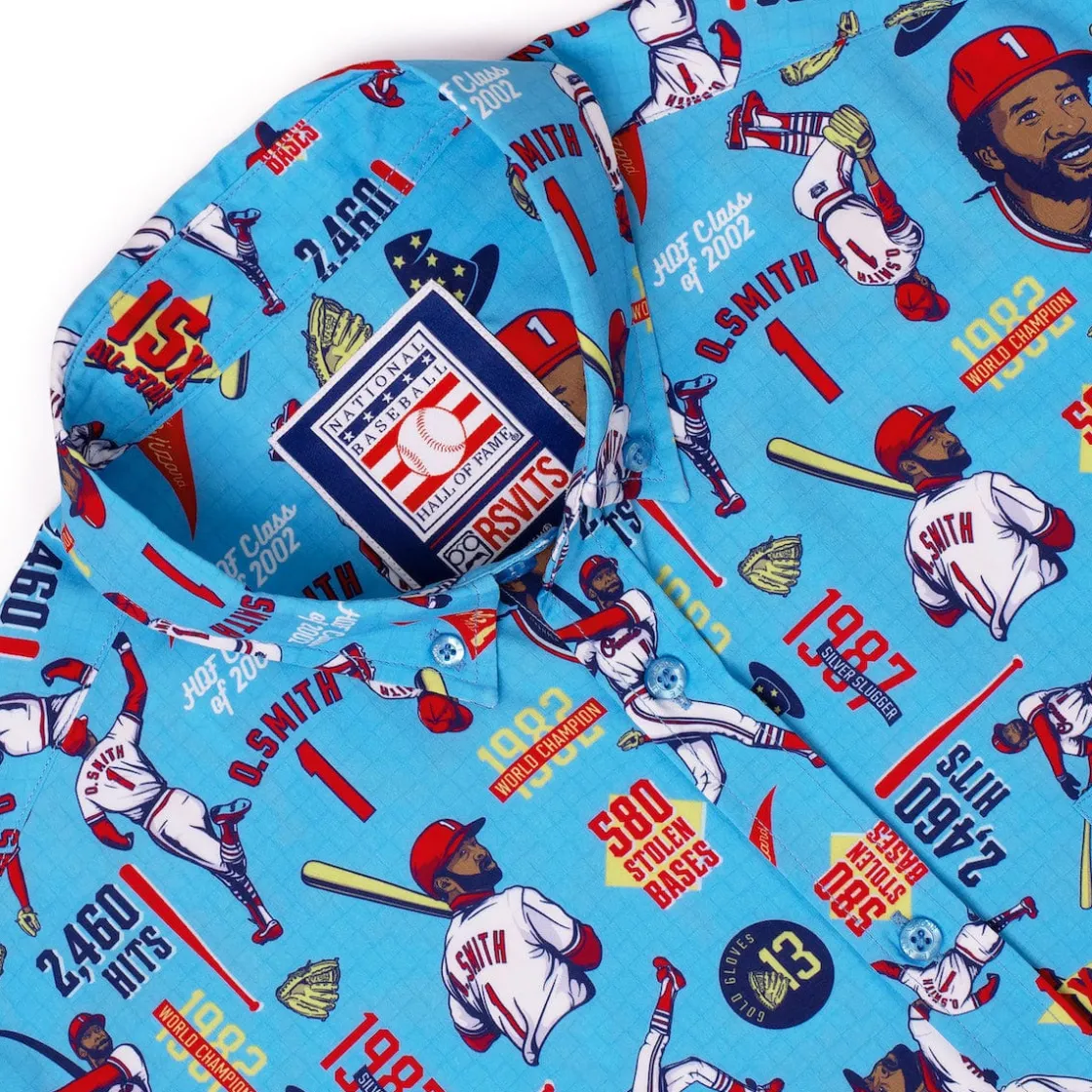 Baseball Hall Of Fame|Baseball|National Baseball Hall of Fame Ozzie Smith" The Wizard" – KUNUFLEX Short Sleeve Shirt