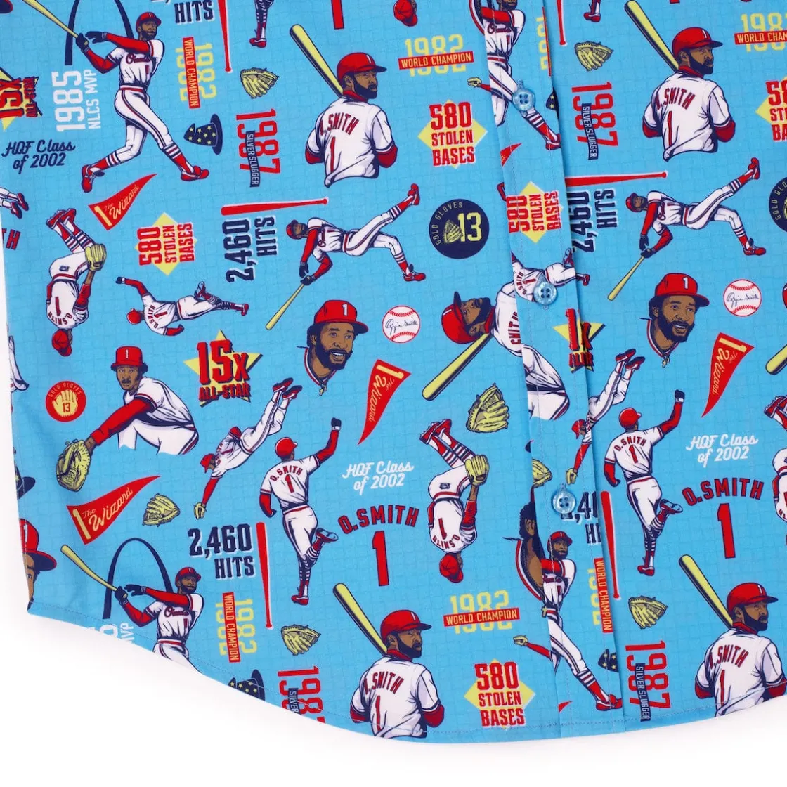 Baseball Hall Of Fame|Baseball|National Baseball Hall of Fame Ozzie Smith" The Wizard" – KUNUFLEX Short Sleeve Shirt