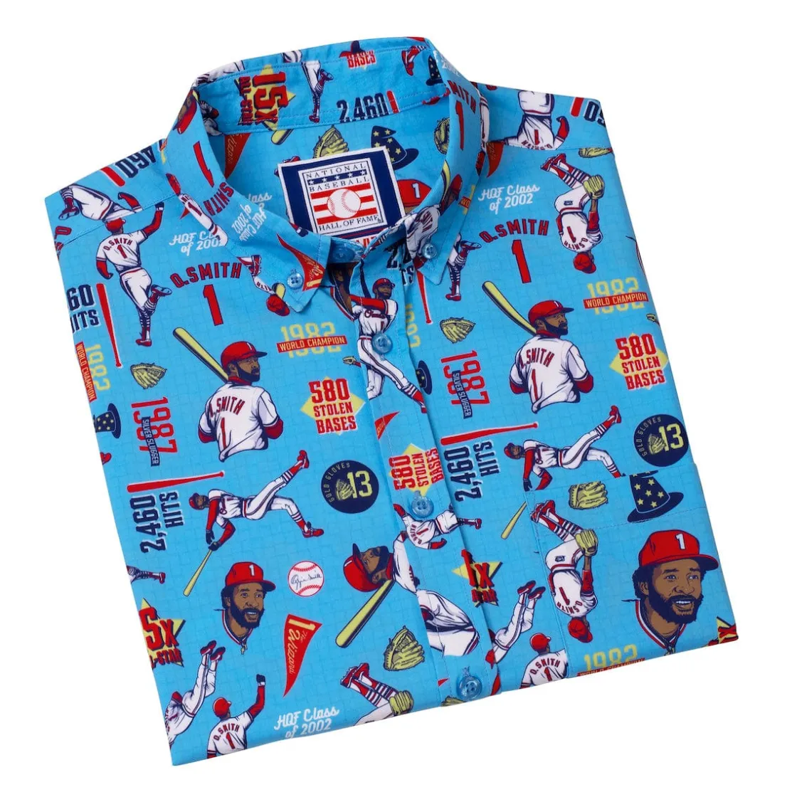 Baseball Hall Of Fame|Baseball|National Baseball Hall of Fame Ozzie Smith" The Wizard" – KUNUFLEX Short Sleeve Shirt