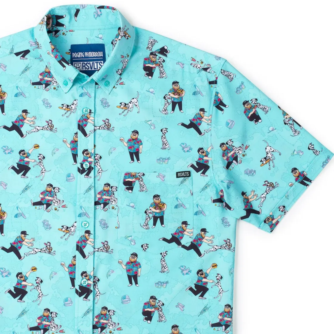 Paging Mr. Morrow|Short Sleeves|Paging Mr. Morrow "Eatin' Around the World" – KUNUFLEX Short Sleeve Shirt