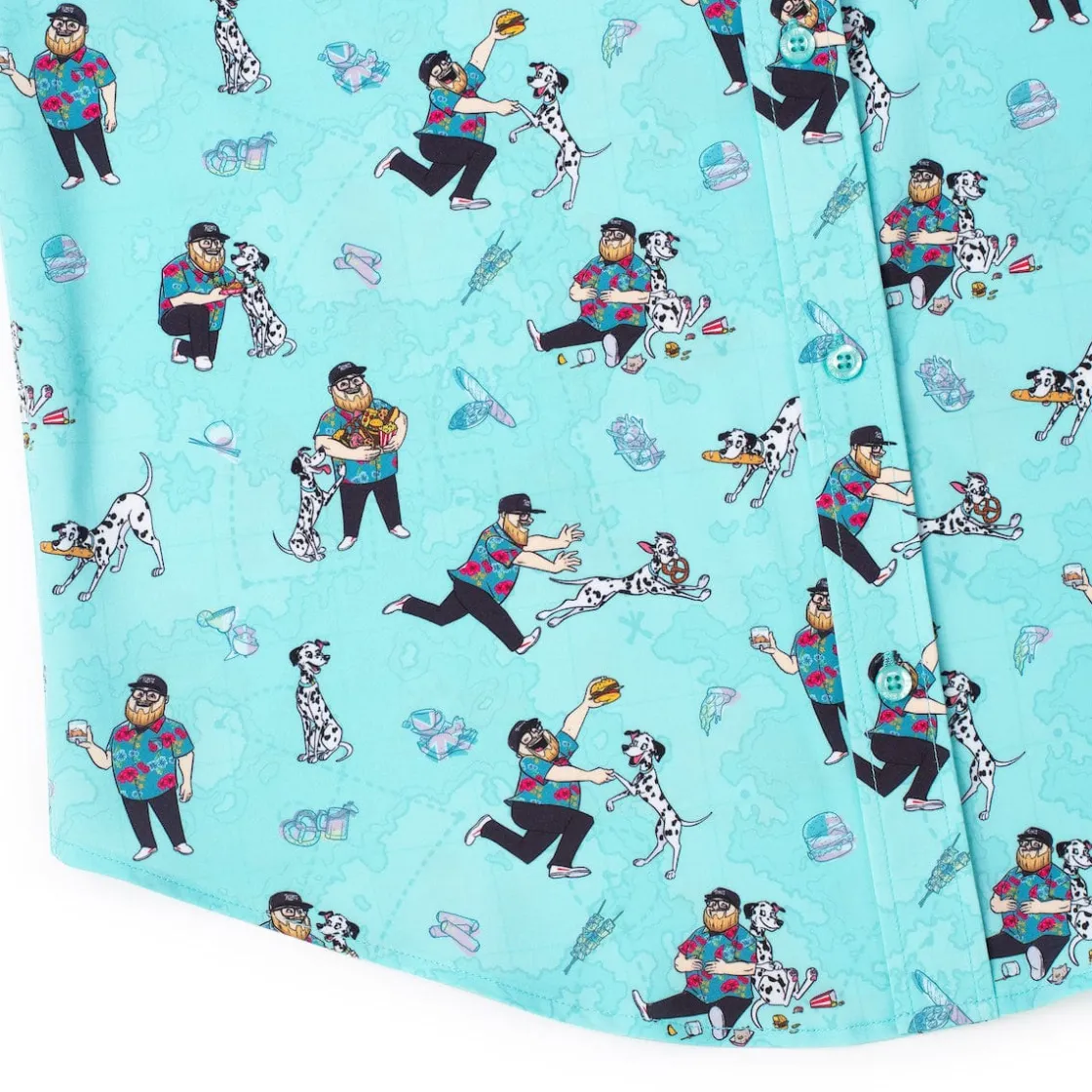 Paging Mr. Morrow|Short Sleeves|Paging Mr. Morrow "Eatin' Around the World" – KUNUFLEX Short Sleeve Shirt