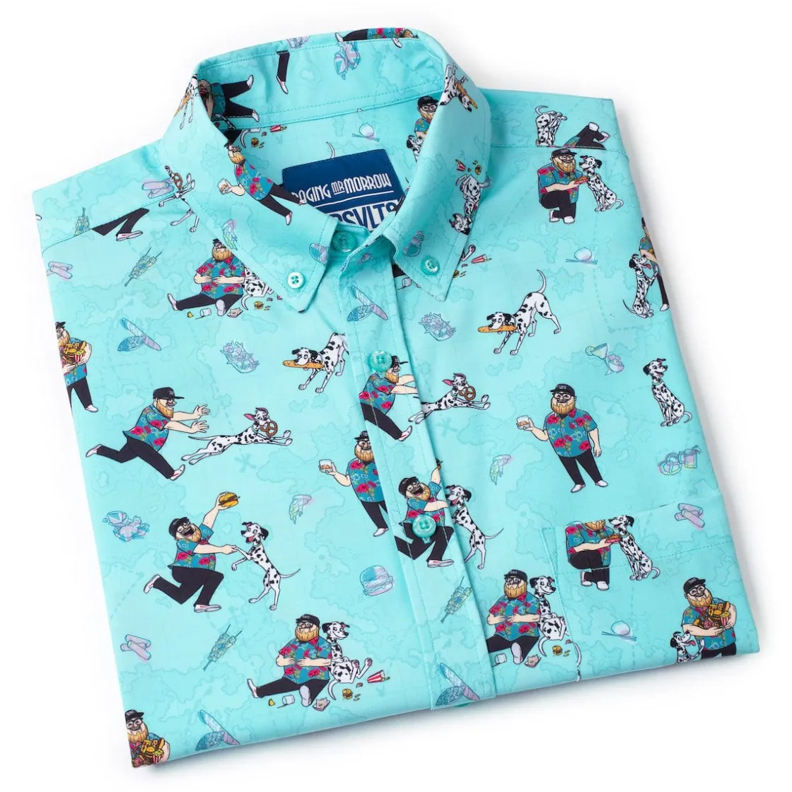 Paging Mr. Morrow|Short Sleeves|Paging Mr. Morrow "Eatin' Around the World" – KUNUFLEX Short Sleeve Shirt