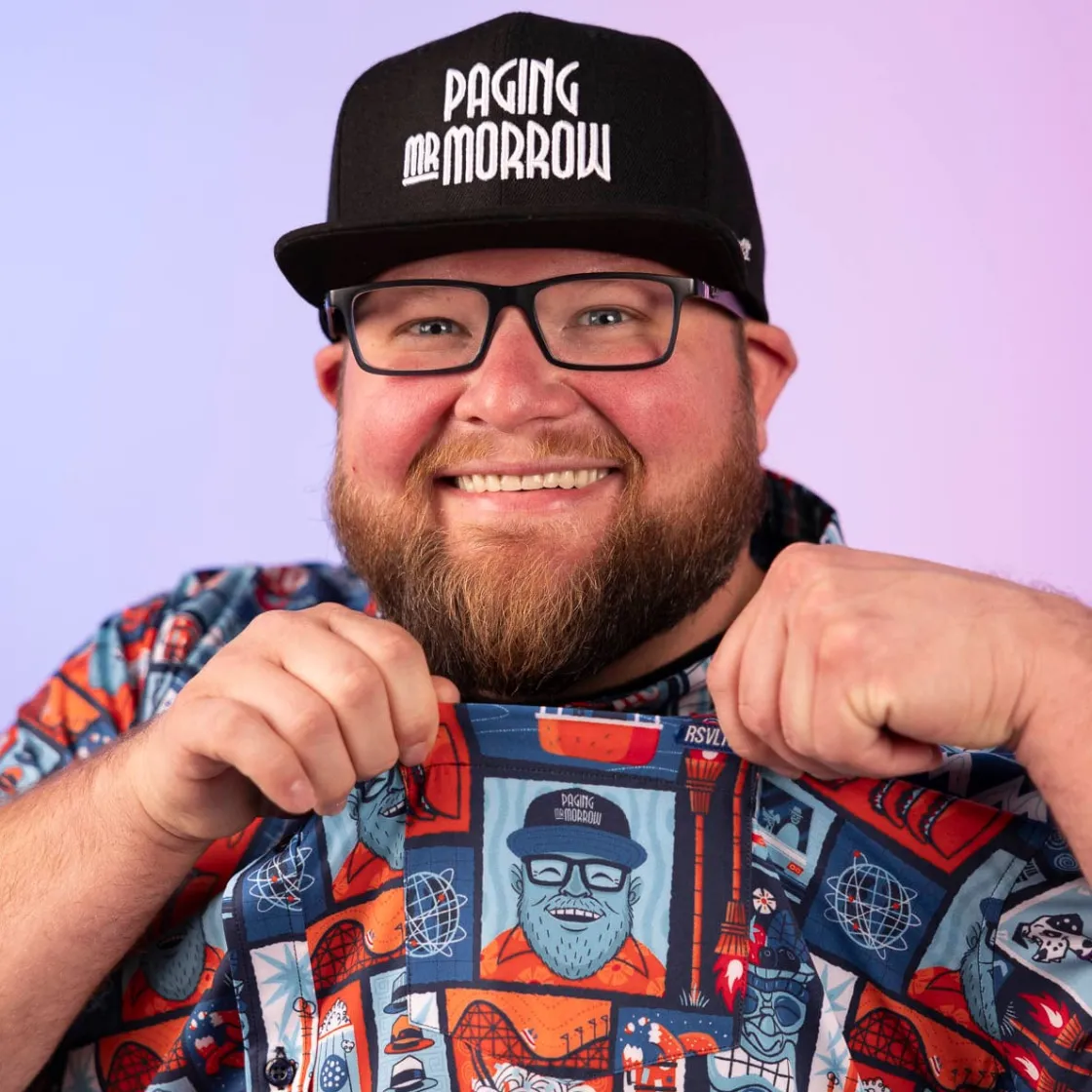 Paging Mr. Morrow|Short Sleeves|Paging Mr. Morrow "Hey, Friends" – KUNUFLEX Short Sleeve Shirt