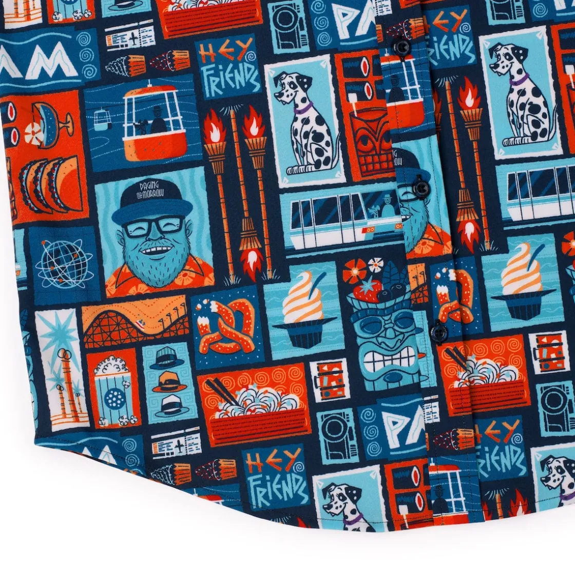 Paging Mr. Morrow|Short Sleeves|Paging Mr. Morrow "Hey, Friends" – KUNUFLEX Short Sleeve Shirt