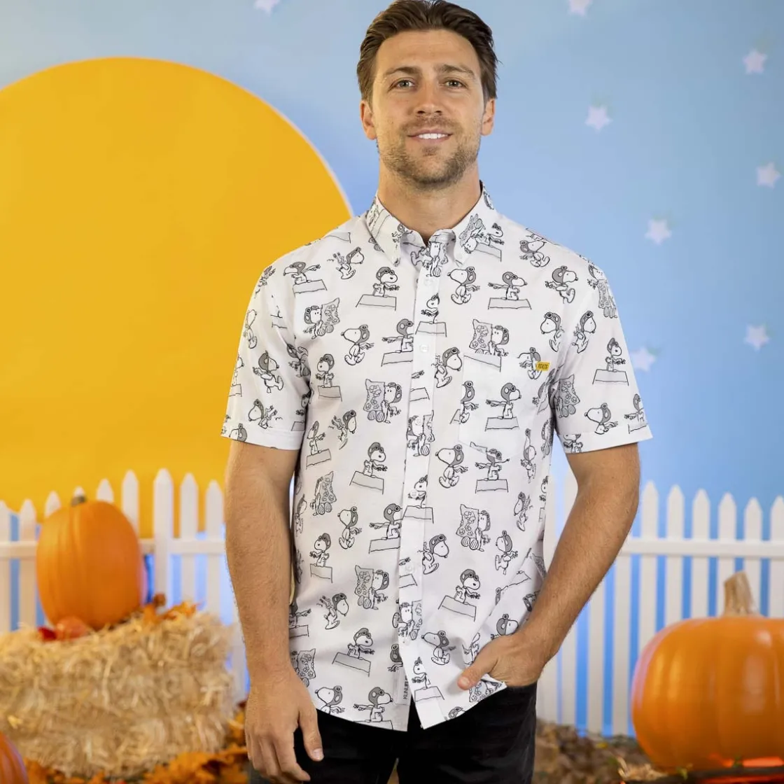 Peanuts|Short Sleeves|Peanuts "The Flying Ace" – KUNUFLEX Short Sleeve Shirt