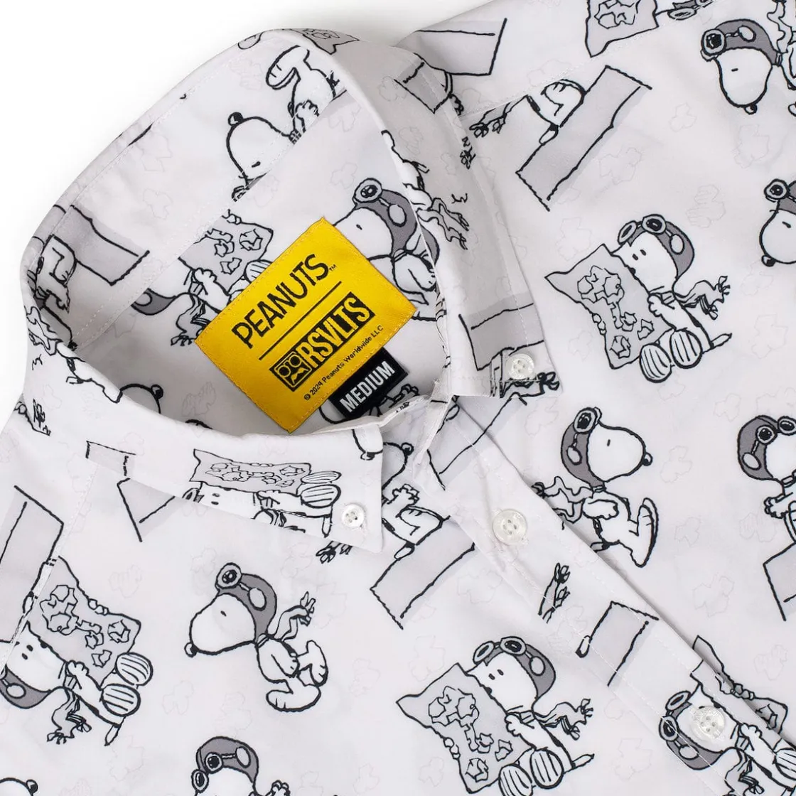 Peanuts|Short Sleeves|Peanuts "The Flying Ace" – KUNUFLEX Short Sleeve Shirt