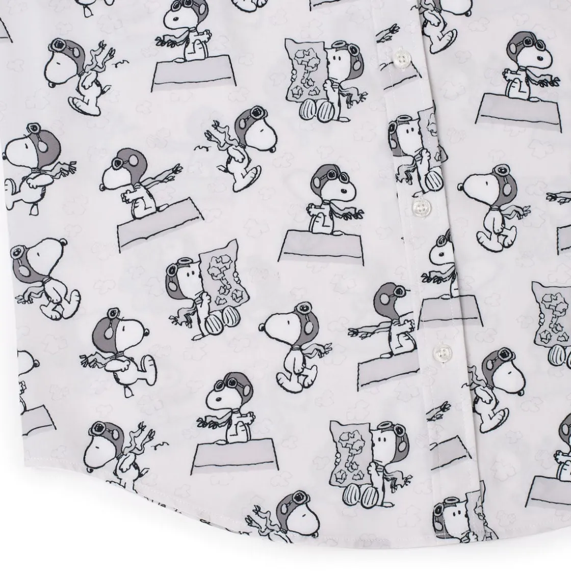 Peanuts|Short Sleeves|Peanuts "The Flying Ace" – KUNUFLEX Short Sleeve Shirt
