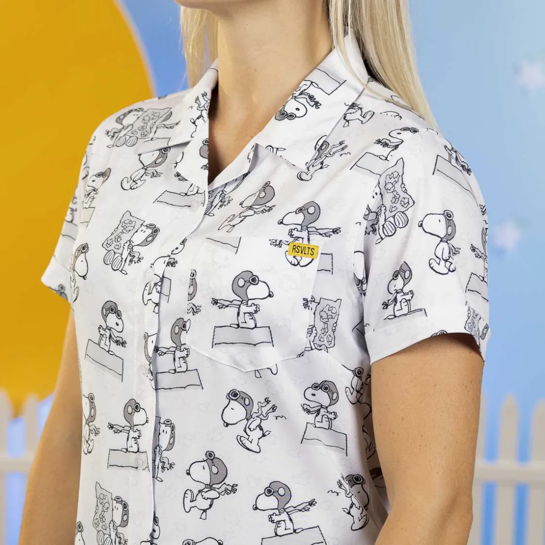 Peanuts|Peanuts "The Flying Ace" – Women's KUNUFLEX Short Sleeve Shirt