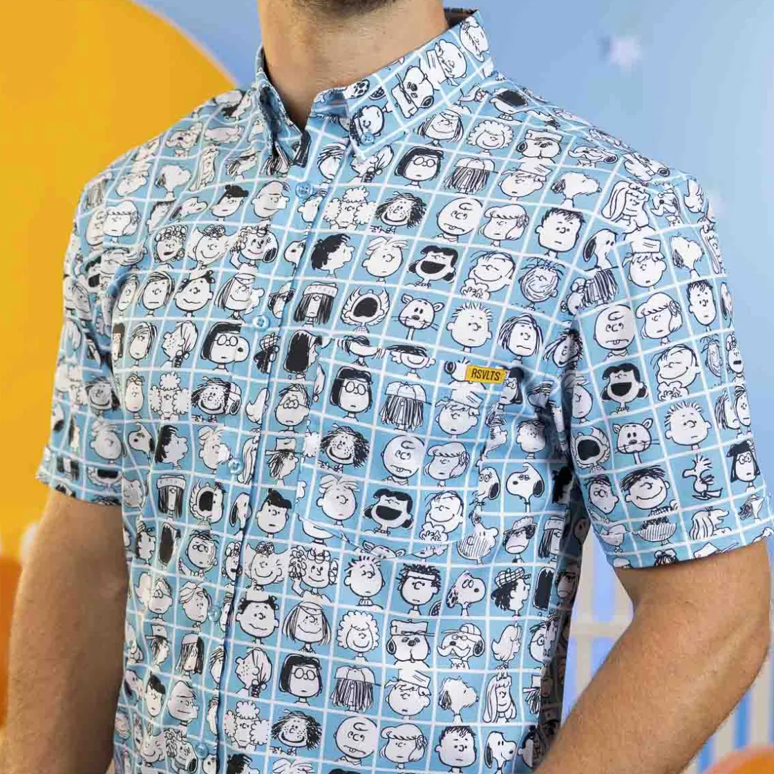 Peanuts|Short Sleeves|Peanuts "The Peanut Gallery" – KUNUFLEX Short Sleeve Shirt