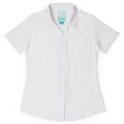 Short Sleeve Shirts|Rsvlts|RSVLTS Pearl – Women's Stretch Seersucker Short Sleeve Shirt