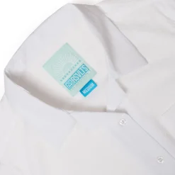 Short Sleeve Shirts|Rsvlts|RSVLTS Pearl – Women's Stretch Seersucker Short Sleeve Shirt