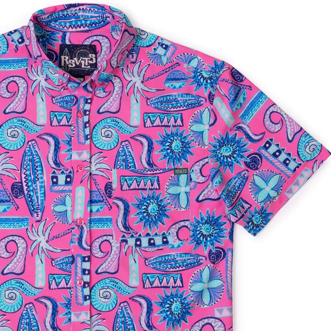 Short Sleeve Shirts|Matching Sets|RSVLTS Pink Sand Beach – KUNUFLEX Short Sleeve Shirt