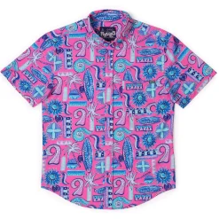 Short Sleeve Shirts|Matching Sets|RSVLTS Pink Sand Beach – KUNUFLEX Short Sleeve Shirt