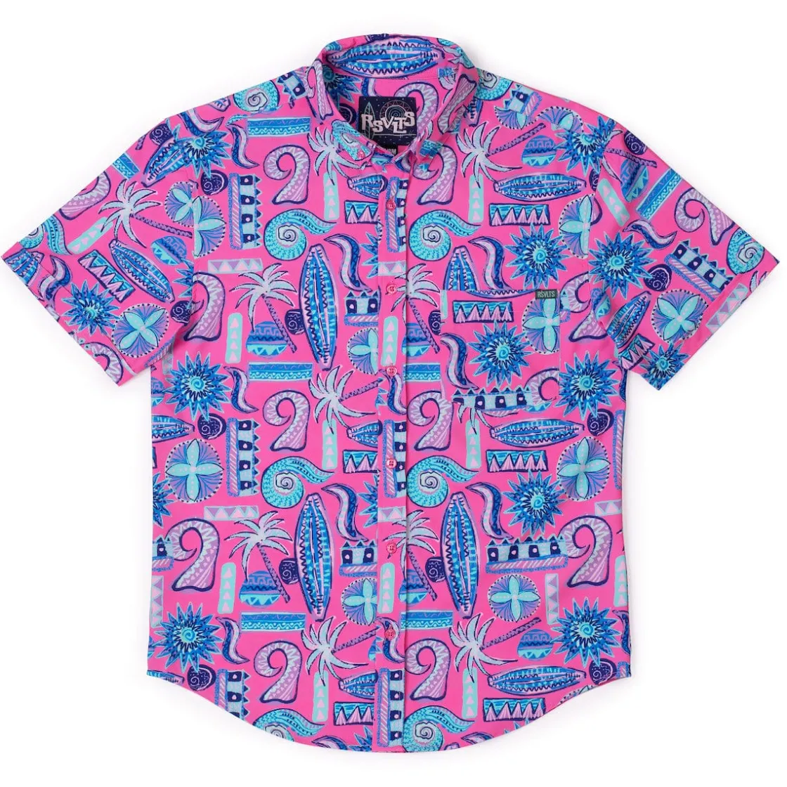 Short Sleeve Shirts|Matching Sets|RSVLTS Pink Sand Beach – KUNUFLEX Short Sleeve Shirt