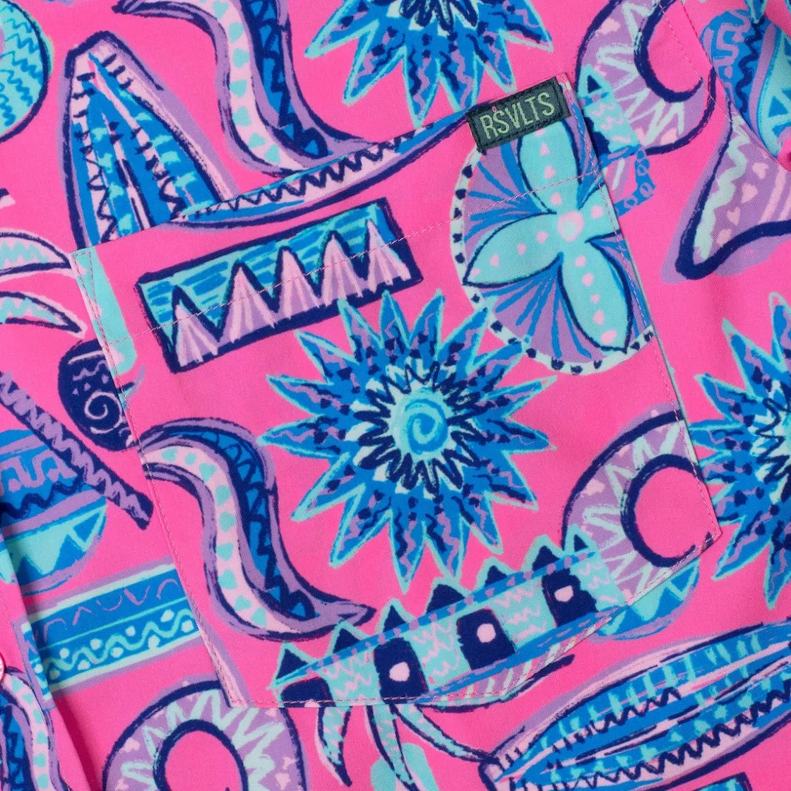 Short Sleeve Shirts|Matching Sets|RSVLTS Pink Sand Beach – KUNUFLEX Short Sleeve Shirt